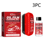 Car Windshield Cleaner Set Decontamination Auto Glass Cleaning Kit Oil Film Remover for Crystal Clear View