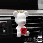 Car Air Conditioner Perfume Accessories Bear-Shaped Car Fragrance Mounted Auto Air Outlet Decoration