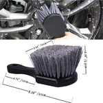 Car Wash Tool Brush | Short Handle Car Tire Cleaning Brush | Wheel Cleaning Brush for Rims & Auto Detailing