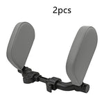 Adjustable Car Headrest Pillow | PU Leather Neck Support Cushion for Travel | Universal Soft Car Seat Sleep Headrest