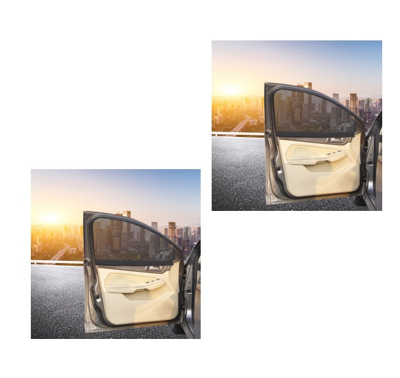 Magnetic Absorption Car Shade Magnetic Mesh Window Curtain for UV Protection & Privacy