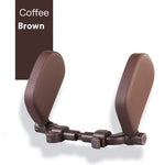 Adjustable Car Headrest Pillow | PU Leather Neck Support Cushion for Travel | Universal Soft Car Seat Sleep Headrest