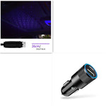 Car Interior Starry Light USB Ambient Ceiling Projector 360° Rotating Night Sky Lamp