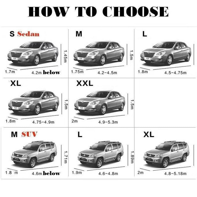 Oxford Cloth Fleece-Lined Car Sunshade Thickened Aluminum Foil Car Cover for UV Protection, Waterproof & Heat Insulation