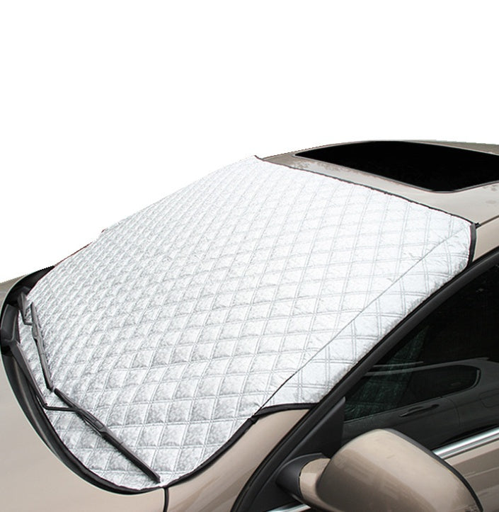 Car Snow Block Windshield Cover Winter Frost Guard & Antifreeze Sun Shade Ice, Snow & UV Protection
