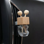 Car Perfume Bottle Clip Crystal Glass Apple-Shaped Car Air Freshener 8ml Liquid Fragrance Diffuser