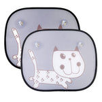 Universal Car Window Sun Shades – Baby & Pet UV Protection Sunshades with Cartoon Design, Easy Install, Fits Most Cars