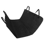 Dog Car Seat Cover with Mesh Window Waterproof Hammock Pet Carrier Protector for Rear Seat Travel