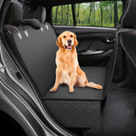 Dog Car Seat Cover with Mesh Window Waterproof Hammock Pet Carrier Protector for Rear Seat Travel