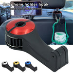360° Rotating Car Seat Headrest Hook | Universal Car Interior Hook Hanger for Bags, Clothes & Accessories | Space-Saving Organizer