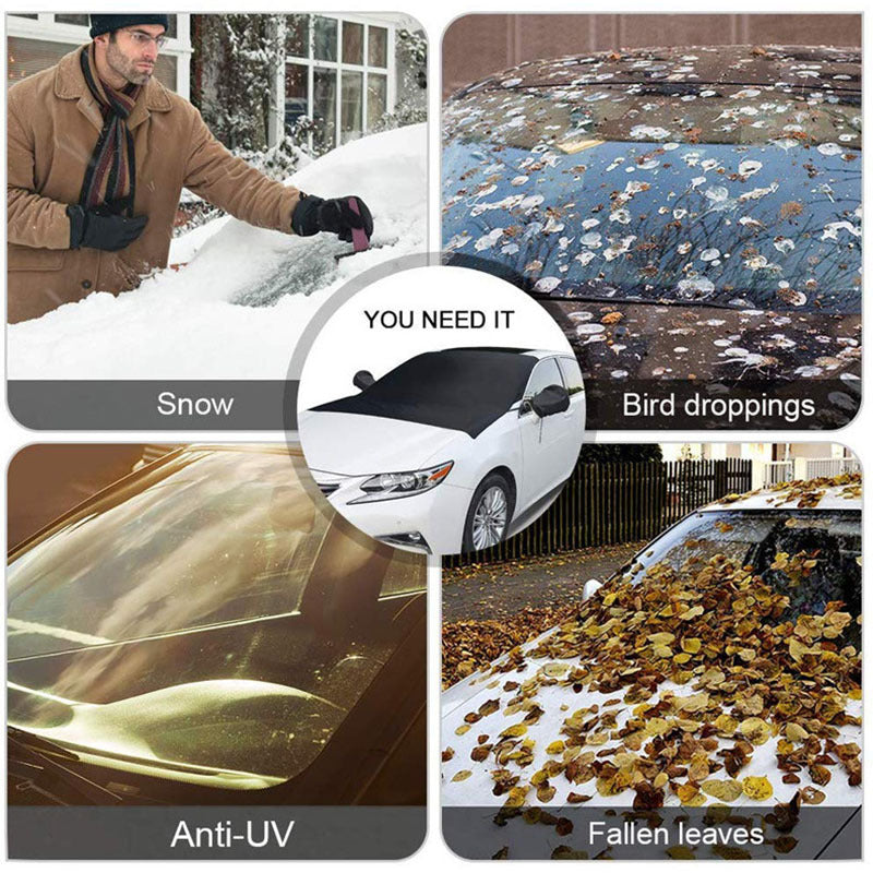 Car Snow Cover for Windshield Magnetic Frost Guard & Sun Shade Winter Ice Protection for Cars & SUVs