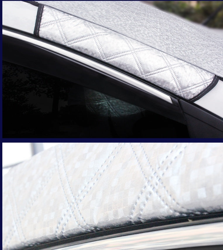 Car Snow Block Windshield Cover Winter Frost Guard & Antifreeze Sun Shade Ice, Snow & UV Protection