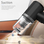 Wireless Car Vacuum Cleaner Portable High-Suction Mini Auto Vacuum Rechargeable Interior Cleaning Tool