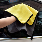 Two-Color Dual-Sided Car Wash Towel | Scratch-Free Microfiber Cleaning Cloth for Car & Home