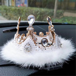 Car Dashboard Perfume Seat Anti-Slip Pad Fluffy Feather Mat Stylish Car Interior Decoration for Women