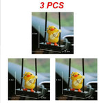 Cute Duck Car Pendant Funny Dashboard Ornament  Adorable Resin Hanging Car Interior Decoration