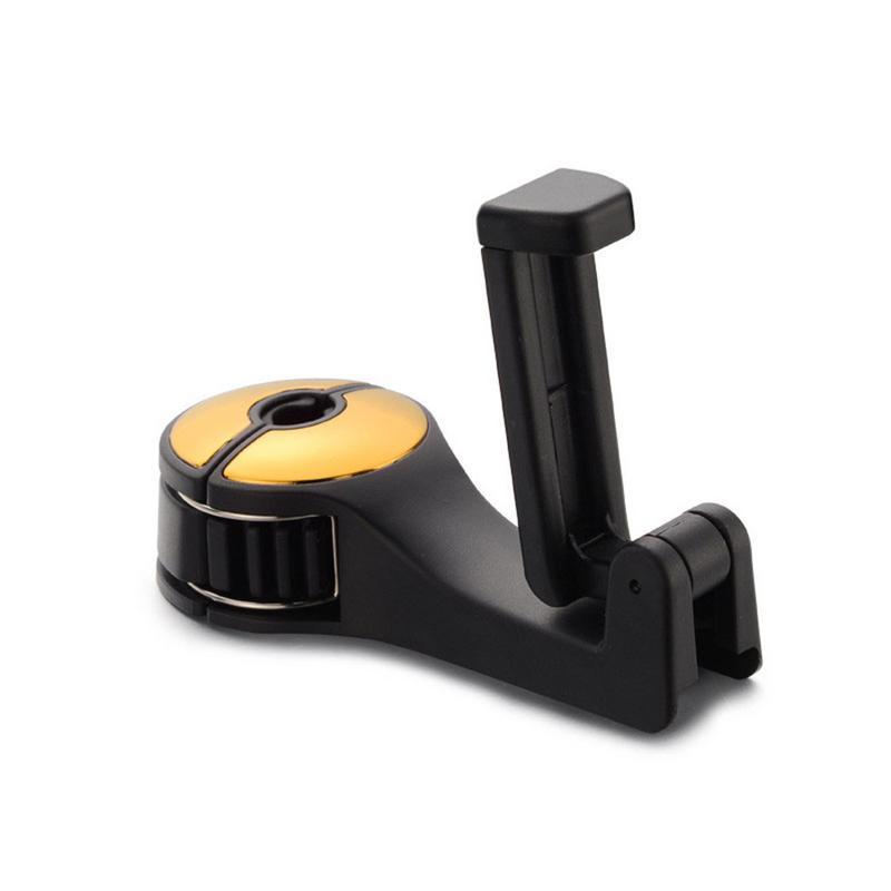 360° Rotating Car Seat Headrest Hook | Universal Car Interior Hook Hanger for Bags, Clothes & Accessories | Space-Saving Organizer