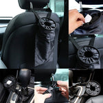 Car Seatback Storage Bag Trash Bag – Waterproof Reusable Oxford Cloth Car Organizer for Waste