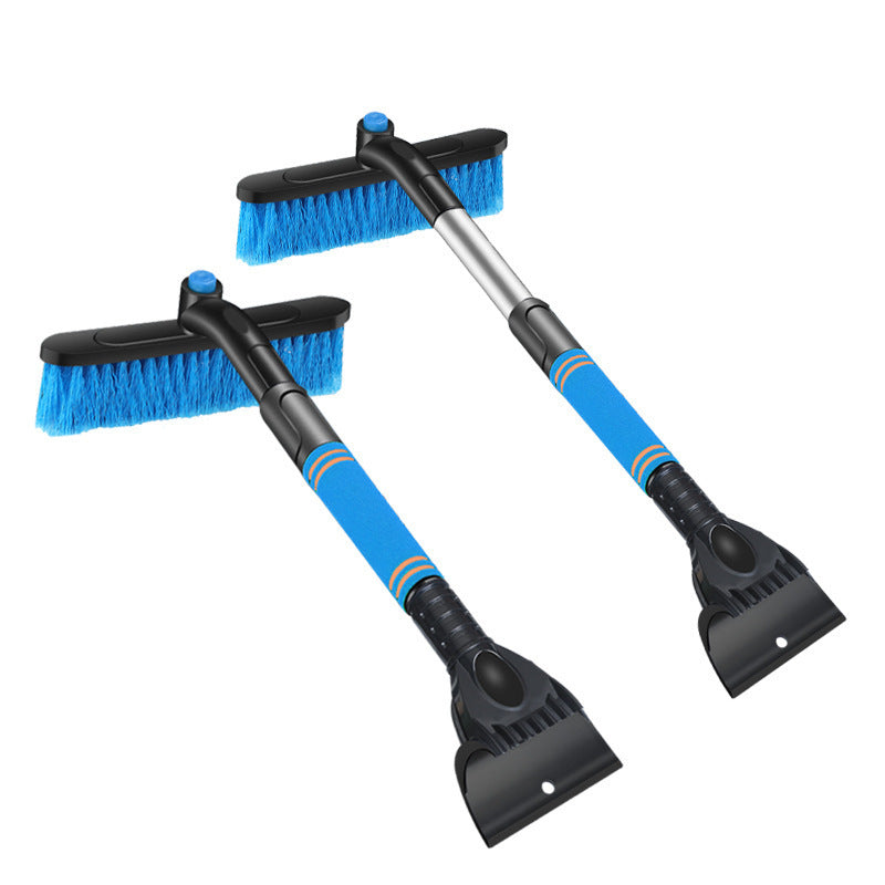 Car Cleaning Brush & Ice Scraper | Detachable Extendable Snow Shovel with Foam Handle for Windshield Cleaning