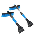 Car Cleaning Brush & Ice Scraper | Detachable Extendable Snow Shovel with Foam Handle for Windshield Cleaning
