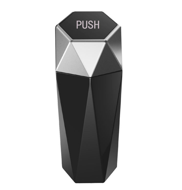 Small Car Trash Can with Lid – Mini ABS Desktop Trash Bin for Vehicle or Home | Compact & Stylish