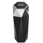 Small Car Trash Can with Lid – Mini ABS Desktop Trash Bin for Vehicle or Home | Compact & Stylish