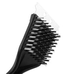 Heavy-Duty Wire Bristle BBQ Grill Cleaning Brush & Scraper 2-in-1 Outdoor Barbecue Tool for Deep Cleaning