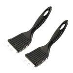 Heavy-Duty Wire Bristle BBQ Grill Cleaning Brush & Scraper 2-in-1 Outdoor Barbecue Tool for Deep Cleaning