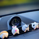 Car Aromatherapy Air Vent Clip Cute Animal & Floral Perfume Diffuser 5ML Essential Oil Car Scent