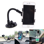 360° Car Phone Holder – Universal Windshield & Dashboard Mount | Strong Suction Cup Adjustable Mobile Stand