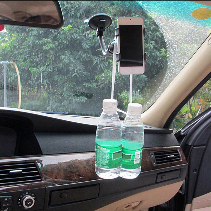 360° Car Phone Holder – Universal Windshield & Dashboard Mount | Strong Suction Cup Adjustable Mobile Stand
