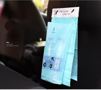 Car Trash Bag Paste Type Disposable Hanging Car Trash Can Creative Car Storage Solution