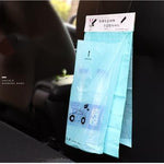 Car Trash Bag Paste Type Disposable Hanging Car Trash Can Creative Car Storage Solution