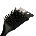 Heavy-Duty Wire Bristle BBQ Grill Cleaning Brush & Scraper 2-in-1 Outdoor Barbecue Tool for Deep Cleaning