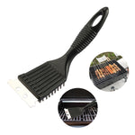 Heavy-Duty Wire Bristle BBQ Grill Cleaning Brush & Scraper 2-in-1 Outdoor Barbecue Tool for Deep Cleaning