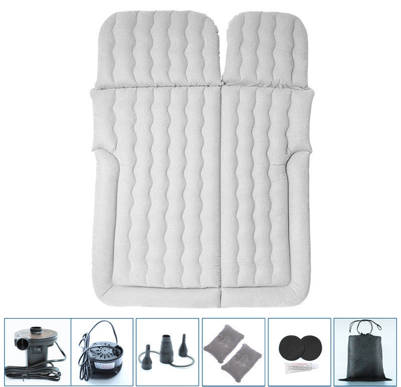 Car SUV Inflatable Bed | Dual-Purpose Travel Air Mattress for Car & Home | Portable Flocking PVC Cushion Bed