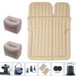 Car SUV Inflatable Bed | Dual-Purpose Travel Air Mattress for Car & Home | Portable Flocking PVC Cushion Bed