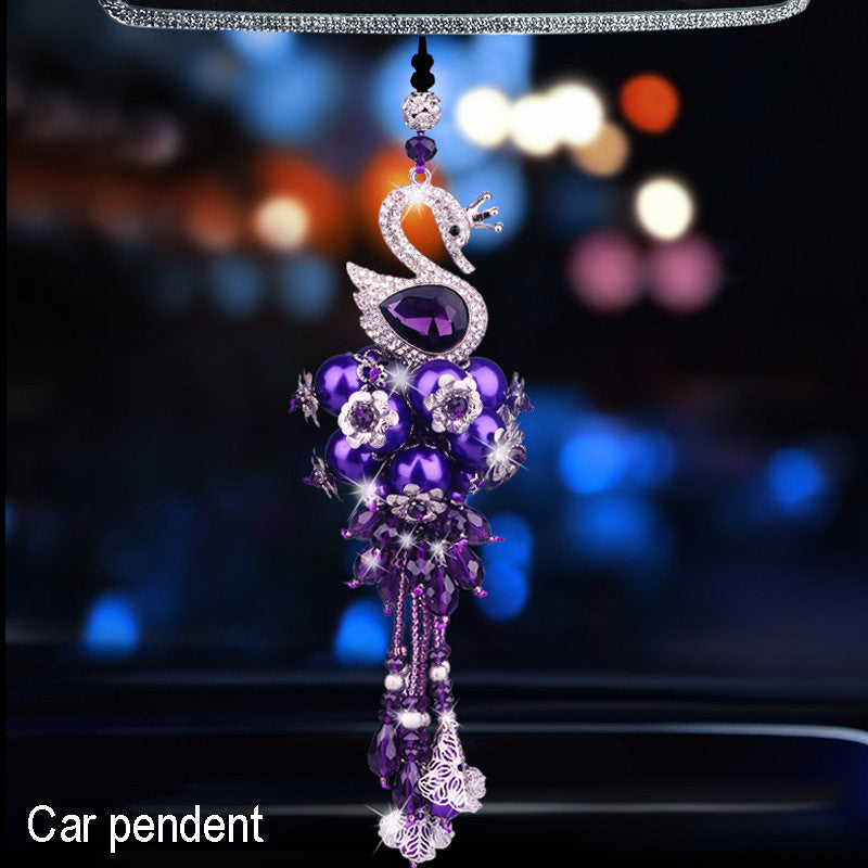 Luxury Car Accessories for Women | Crystal Diamond Aromatherapy Decor | Car Interior Air Freshener Set