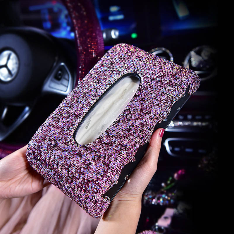 Luxury Car Accessories for Women | Crystal Diamond Aromatherapy Decor | Car Interior Air Freshener Set