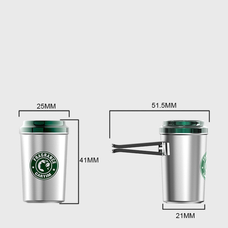 Interior Gulong Men’s Car Fragrance Accessories – Solid Alloy Perfume Seat with Natural Plant Extract Scent