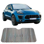 Laser Car Sunshade Light Board Aluminum Sun Block, UV Protection, Heat Insulator for Hatchback, Sedan & SUV