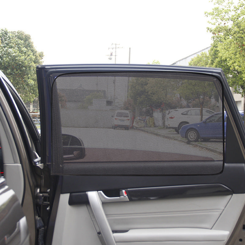 Magnetic Absorption Car Shade Magnetic Mesh Window Curtain for UV Protection & Privacy