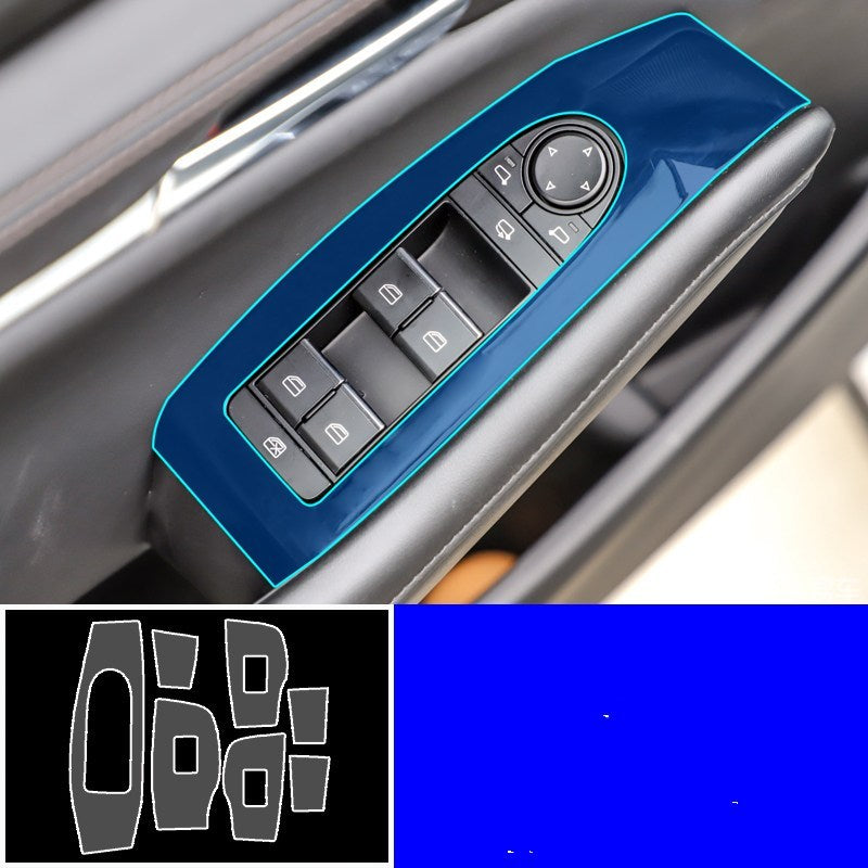 Car Interior Decoration Accessories – TPU Transparent Protective Film for Dashboard, Gear & Door Panels