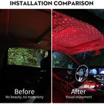 Car Interior Starry Light USB Ambient Ceiling Projector 360° Rotating Night Sky Lamp