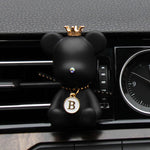 Car Air Conditioner Perfume Accessories Bear-Shaped Car Fragrance Mounted Auto Air Outlet Decoration