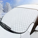 Car Snow Block Windshield Cover Winter Frost Guard & Antifreeze Sun Shade Ice, Snow & UV Protection