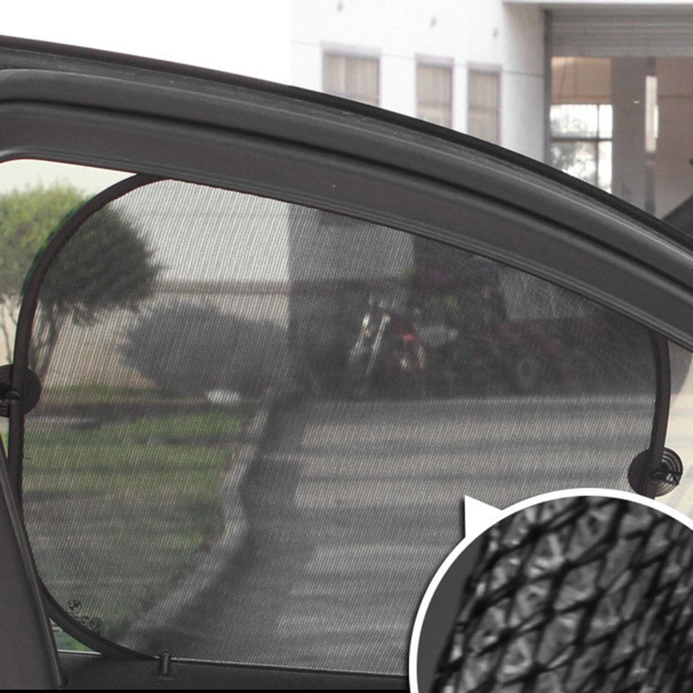 Side Window Sunshade Pack of 5 Mesh Car Shades for UV Protection, Cool Interior, Universal Fit for Car, Truck, SUV, Van