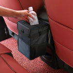 Car Trash Can with Waterproof Lining, Hanging Storage Bag, Foldable & Portable for Car Interior Organization