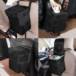 Car Trash Can with Waterproof Lining, Hanging Storage Bag, Foldable & Portable for Car Interior Organization