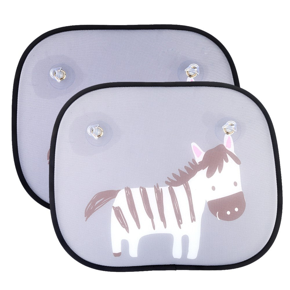 Universal Car Window Sun Shades – Baby & Pet UV Protection Sunshades with Cartoon Design, Easy Install, Fits Most Cars